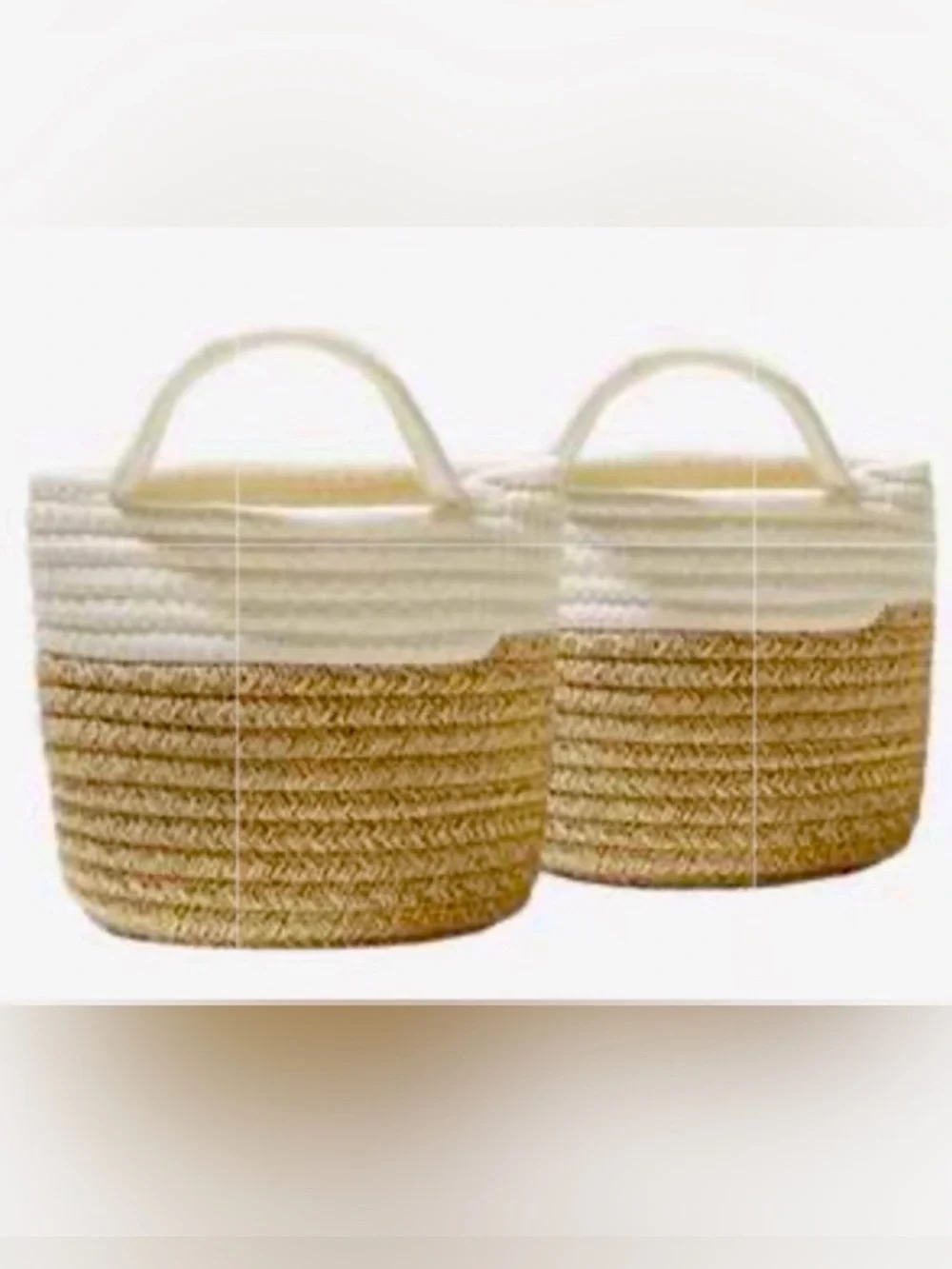 2-Hanging plant baskets with hardware (New in packaging)